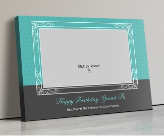 Photo Canvas Frames 14x10 - Happy Birthday Grand Pa  Design