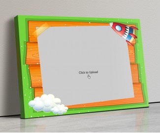 Photo Canvas Frames 14x10 - Cartoon Stars And Cloud Design