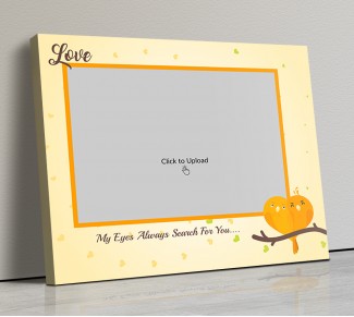 Photo Canvas Frames 14x12 - Singing Love Birds  Design