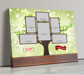 Photo Canvas Frames 14x12 - Family Tree Design