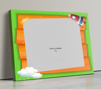 Photo Canvas Frames 14x12 - Cartoon Stars And Cloud Design