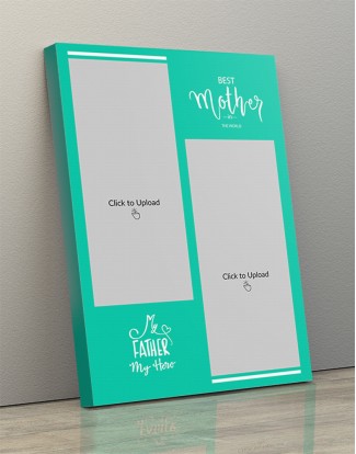 Photo Canvas Frames 14x20 - Best Mother And Father Quotation Design