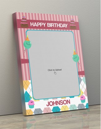 Photo Canvas Frames 14x20 - Birthday Cake  Design