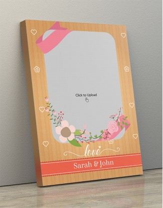 Photo Canvas Frames 14x20 - Bouquet With Love Background Design