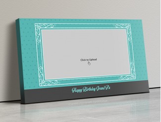 Photo Canvas Frames 17x10 - Happy Birthday Grand Pa  Design