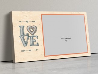 Photo Canvas Frames 17x10 - Love Arrows Design