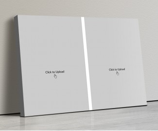 Photo Canvas Frames 17x12 - 2 Pic Upload Design Photo Canvas Frames 17x12 - 2 Pic Upload Design