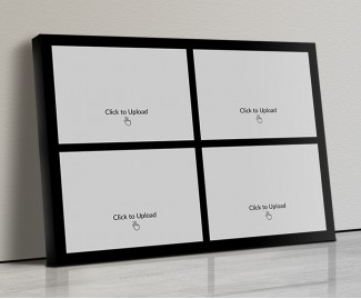 Photo Canvas Frames 17x12 - 4 Pic Upload With Border Design Photo Canvas Frames 17x12 - 4 Pic Upload With Border Design
