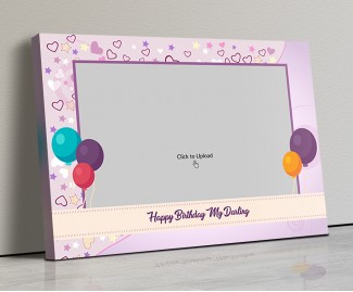 Photo Canvas Frames 17x12 - Birthday Balloons Design