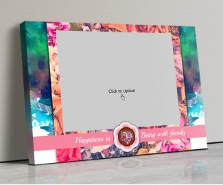 Photo Canvas Frames 17x12 - Happiness With Family Quotation Design Photo Canvas Frames 17x12 - Happiness With Family Quotation Design