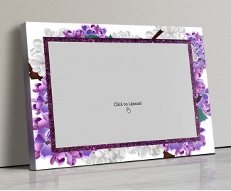 Photo Canvas Frames 17x12 - Lavender Floral  Design Photo Canvas Frames 17x12 - Lavender Floral  Design
