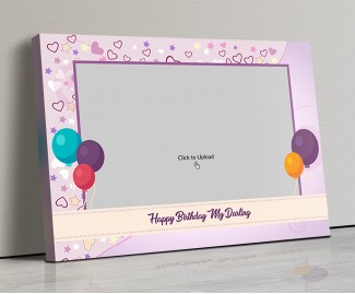 Photo Canvas Frames 20x14 - Birthday Balloons Design Photo Canvas Frames 20x14 - Birthday Balloons Design