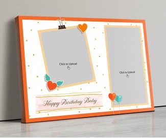 Photo Canvas Frames 20x14 - Love Angel In Golden Rain Design Photo Canvas Frames 20x14 - Love Angel In Golden Rain Design