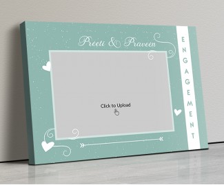 Photo Canvas Frames 20x14 - Snow Hearts Design Photo Canvas Frames 20x14 - Snow Hearts Design