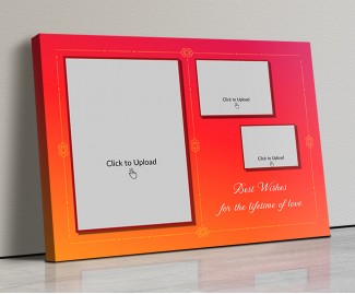 Photo Canvas Frames 20x14 - Pink & Orange Traditional Frame Design Photo Canvas Frames 20x14 - Pink & Orange Traditional Frame Design