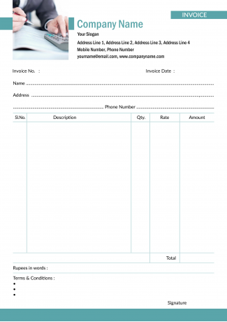 Accountant Bill Book Design Accountant Bill Book Design