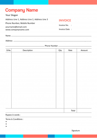 Professional Bill Book Design Professional Bill Book Design