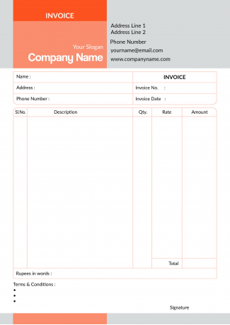 Professional Bill Book Design Professional Bill Book Design