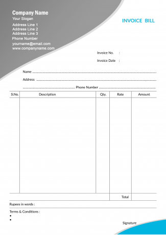 Professional  Bill Book Design Professional  Bill Book Design