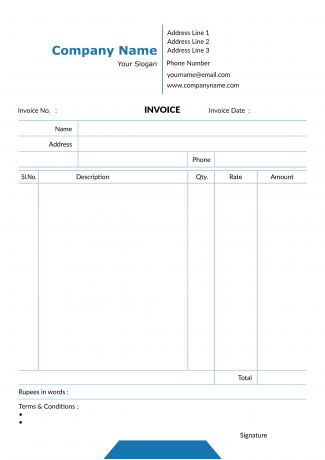 IT Company  Bill Book Design IT Company  Bill Book Design