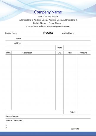 IT Company  Bill Book Design IT Company  Bill Book Design