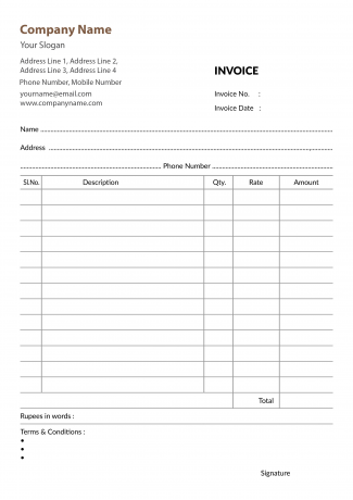 Advocate Bill Book Design Advocate Bill Book Design