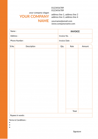Professional  Bill Book Design Professional  Bill Book Design