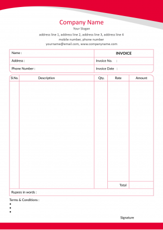 Premium  Bill Book Design Premium  Bill Book Design