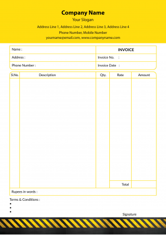 Professional Bill Book Design