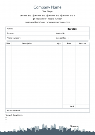 Consultancy  Bill Book Design