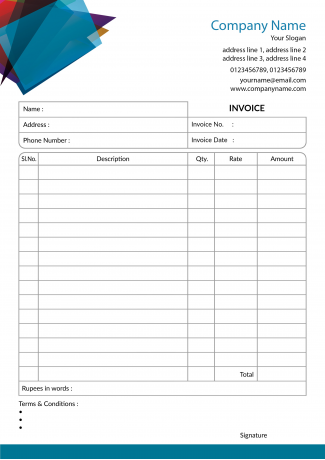 Professional Bill Book Design Professional Bill Book Design