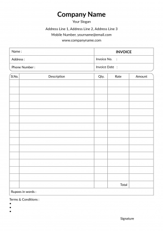 Professional Bill Book Design Professional Bill Book Design