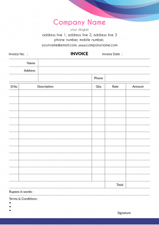 Premium Bill Book Design Premium Bill Book Design