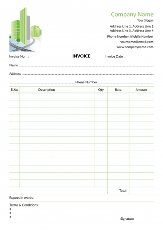 Construction  Bill Book Design Construction  Bill Book Design