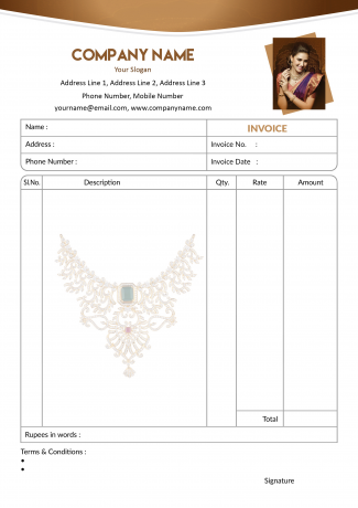 Jewellery Bill Book Design Jewellery Bill Book Design