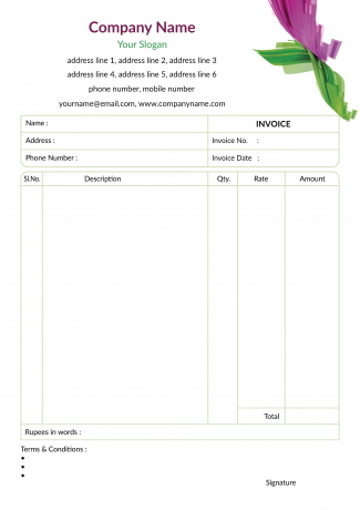Abstract Bill Book Design Abstract Bill Book Design