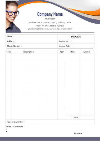 Ophthalmologist Bill Book Design Ophthalmologist Bill Book Design