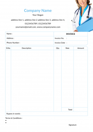 Doctor's Bill Book Design Doctor's Bill Book Design