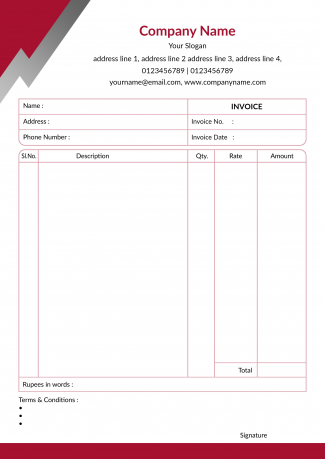 Premium Bill Book Design Premium Bill Book Design