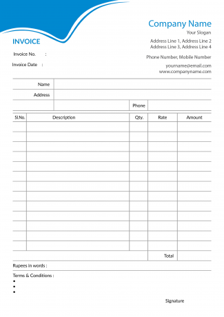 Premium Bill Book Design Premium Bill Book Design