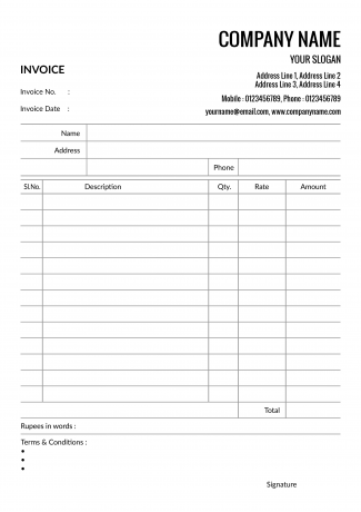 Advocate Bill Book Design Advocate Bill Book Design