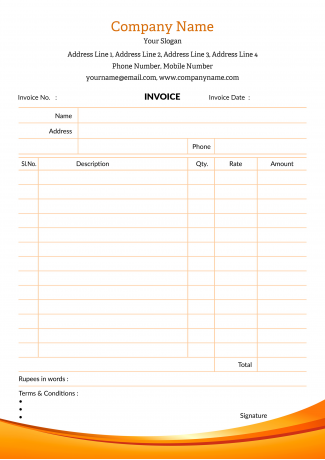 Premium Bill Book Design Premium Bill Book Design