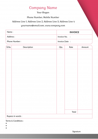 Beauty Spa Bill Book Design Beauty Spa Bill Book Design