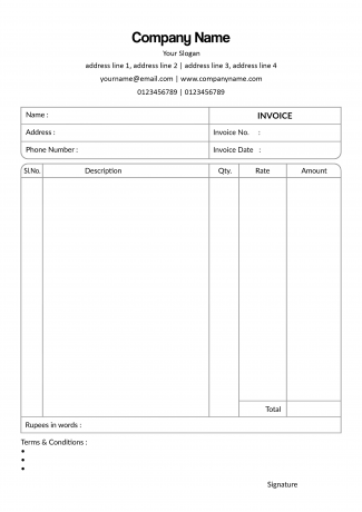 Premium Bill Book Design Premium Bill Book Design
