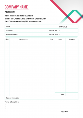 Premium Bill Book Design Premium Bill Book Design