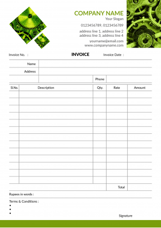 Automobiles Bill Book Design Automobiles Bill Book Design