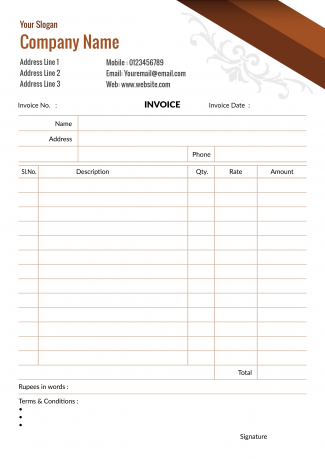 Abstract  Bill Book Design Abstract  Bill Book Design