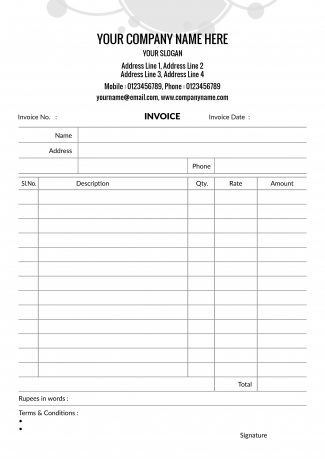 Doctor's Bill Book Design Doctor's Bill Book Design