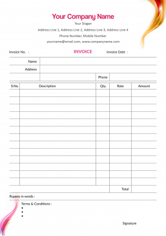 Abstract  Bill Book Design Abstract  Bill Book Design