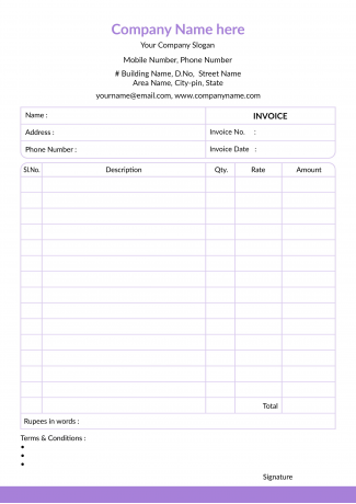 Professional Bill Book Design Professional Bill Book Design